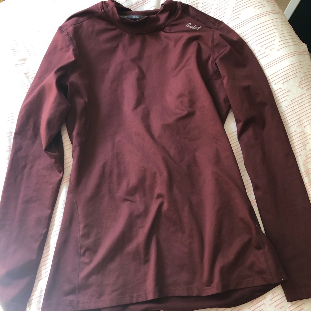 Baleaf Maroon Long Sleeve Top